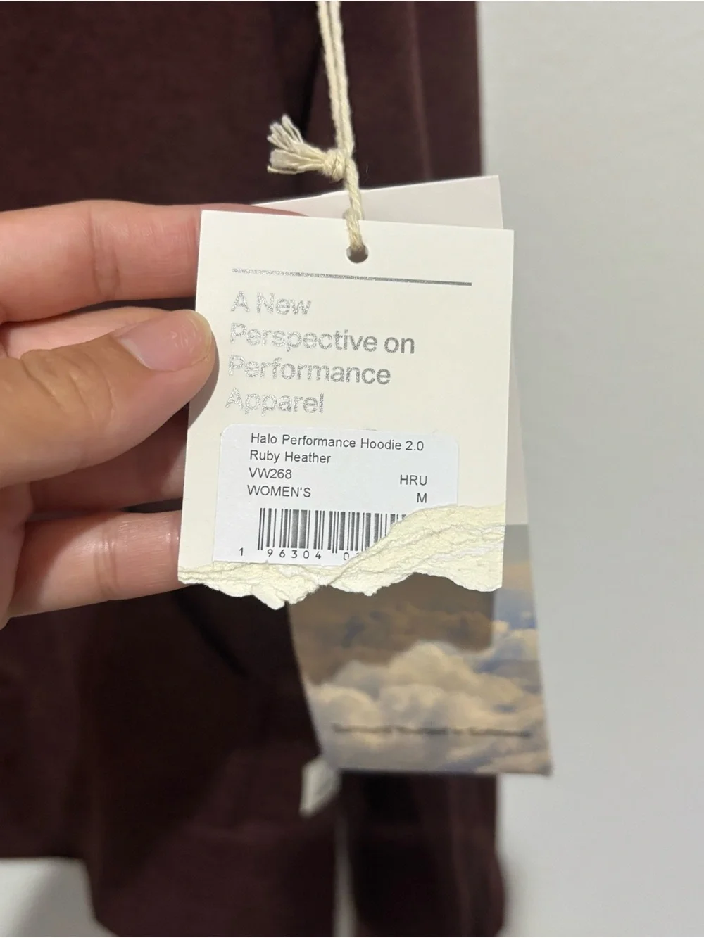 NWT Vuori Halo Performance Hoodie 2.0 Ruby Heather - Picture 4 of 7